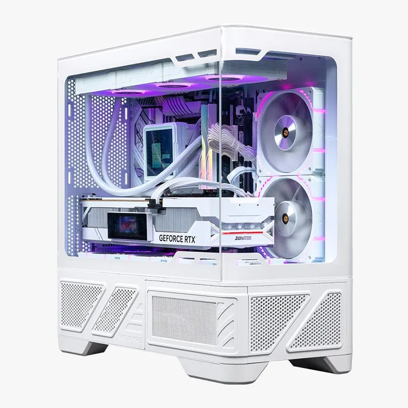 VALKYRIE VK03-M Lite MATX 背插機箱  黑/白 - 黑色