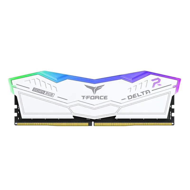 【本月優惠】Team T-Force Delta RGB DDR5 6000Mhz 32GB (16GB ×2) (Black/White) - 黑色