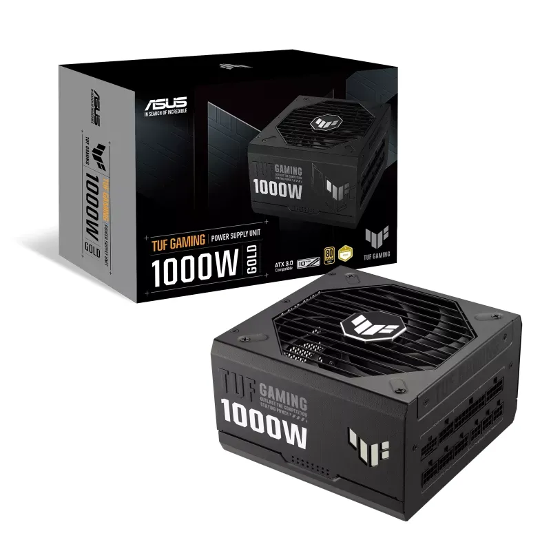 ASUS TUF GAMING 1000W 80Plus Gold 金牌 全模組 主機電源 - 黑色