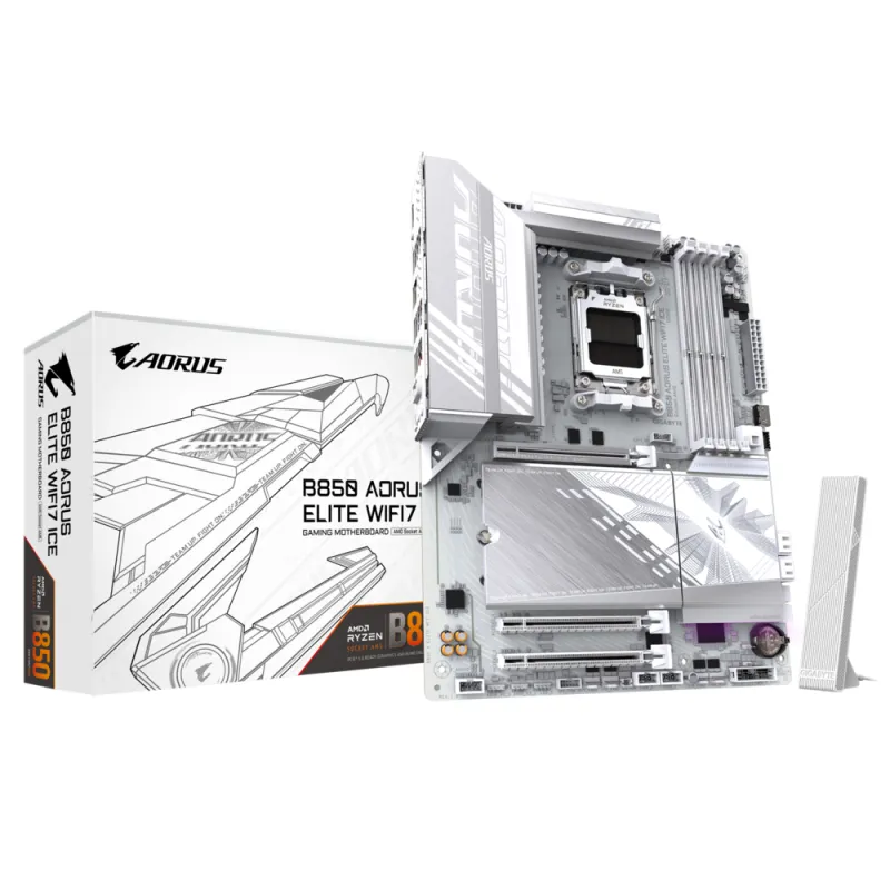 Gigabyte 技嘉 B850 AORUS ELITE WIFI7 ICE ATX 主機底板