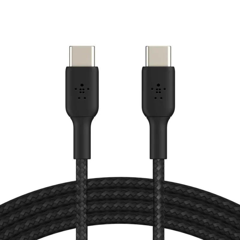 Belkin Boost Charge USB-C 至 USB-C 100W 編織充電線 - 黑色 / 2M