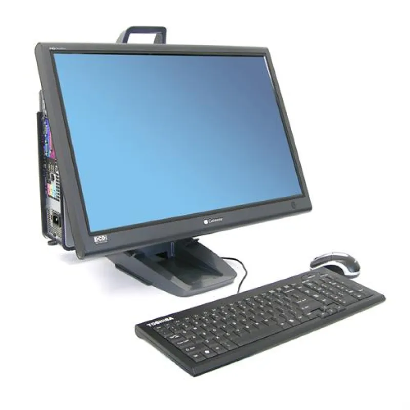 Ergotron Neo-Flex® All-In-One Lift Stand, Secure Clamp 一體式電腦顯示器支架