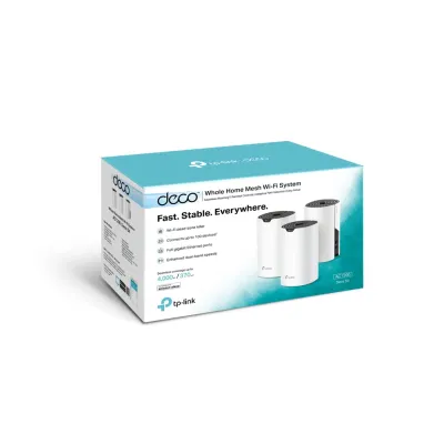TP-Link AC1200 Whole Home Mesh Wi-Fi System Deco M4 (2 Pack)(2 Giga Port)
