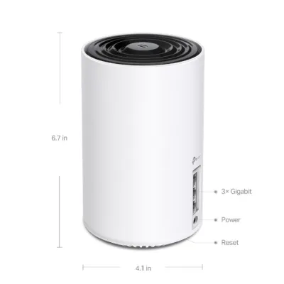 TP-Link Deco XE75 AXE5400 Whole Home Mesh Wi-Fi 6E (Tri-Band) Router System - 1件裝