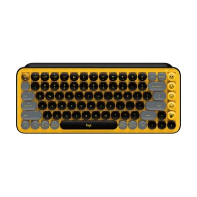 Logitech POP KEYS 無線機械式鍵盤 - Blast Yellow
