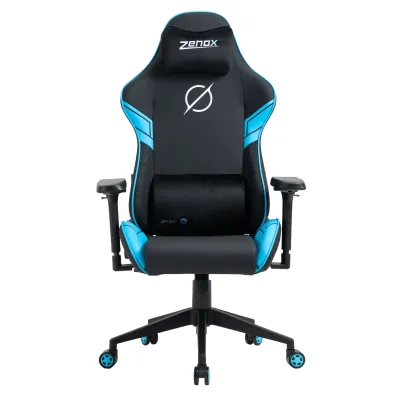 Zenox Saturn-MK2 Gaming Chair (Leather/Sky Blue)