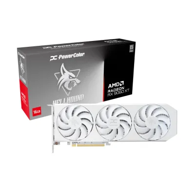POWERCOLOR HELLHOUND WHITE RX9060XT 16GB GDDR6 顯示卡