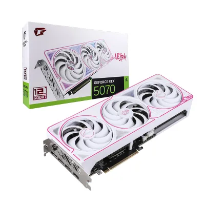 Colorful iGame GeForce RTX 5070 Ultra W OC 12GB 顯示卡 - 白色
