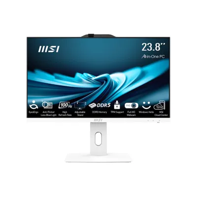 MSI 微星 PRO AP242P 14M 一體式電腦 24"FHD 14TH CPU 白色 - I3-14100 / 8GBRAM / 512GB SSD