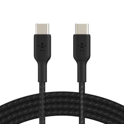 Belkin Boost Charge USB-C 至 USB-C 60W 編織充電線 - 黑色 / 2M
