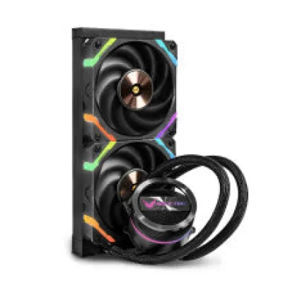 VALKYRIE GL240 RGB 240mm Liquid CPU WaterCooler (黑/白) - 黑色