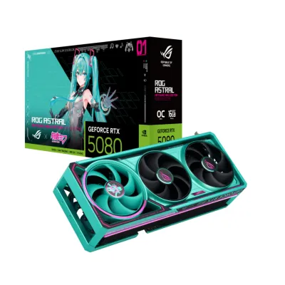 ASUS ROG Astral GeForce RTX 5080 16GB GDDR7 OC Hatsune Miku Edition 初音未來特別版 HATSUNE MIKU EDITION 超頻版顯示卡