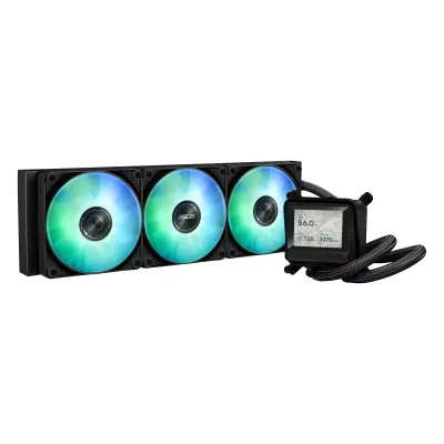 ASUS 華碩 AYW Gaming LC 360 ARGB LCD 水冷散熱器(黑/白） - 黑色